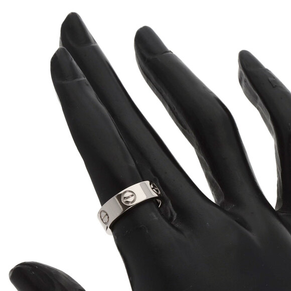 CARTIER 18k Silver Love Ring #49 - Picture 6 of 7